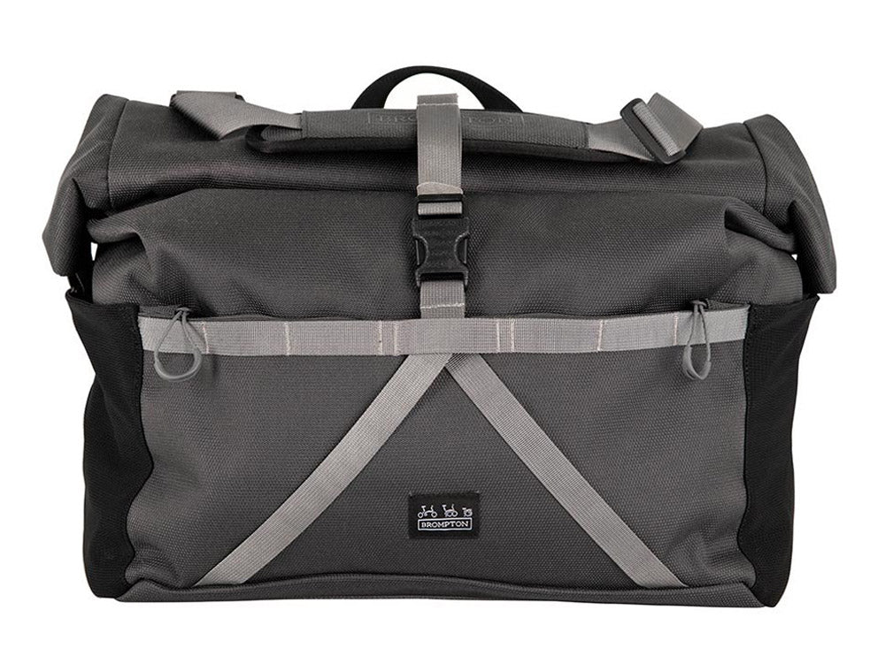 Borough Roll Top Bag Large in Dark Grey Tinywheels